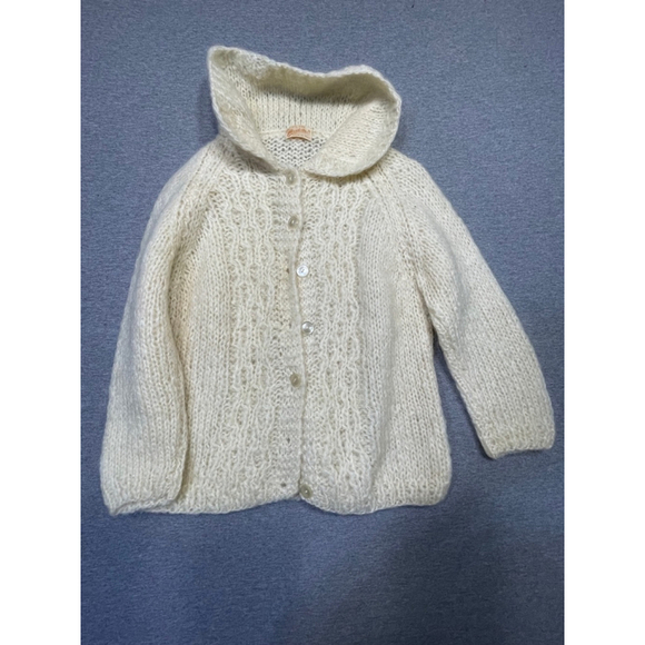 Mantessa Sweaters - Mantessa Cardigan Sweater, XS/Small, Off White
